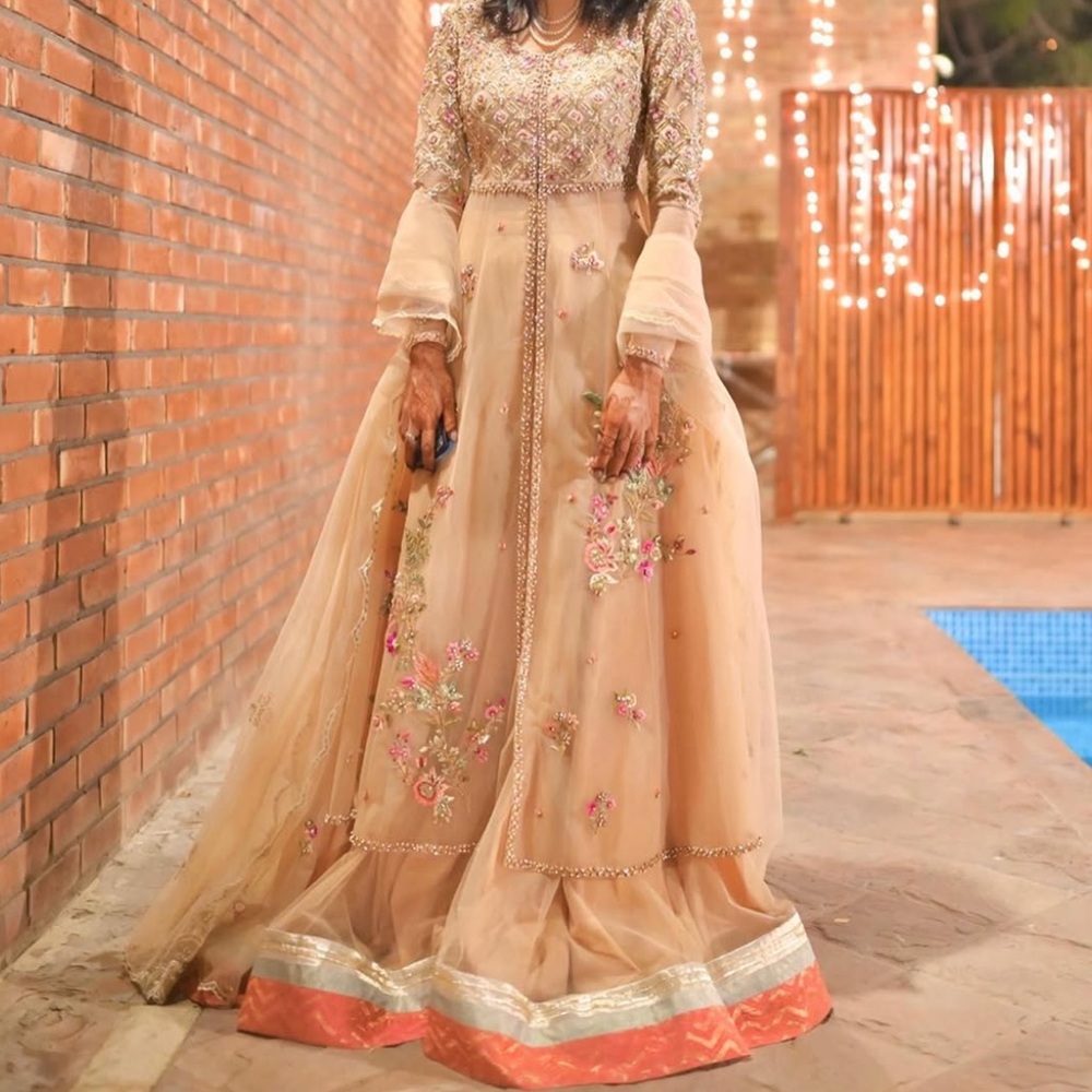 Sania Maskatiya, worn once, beautiful 3 piece, net outfit